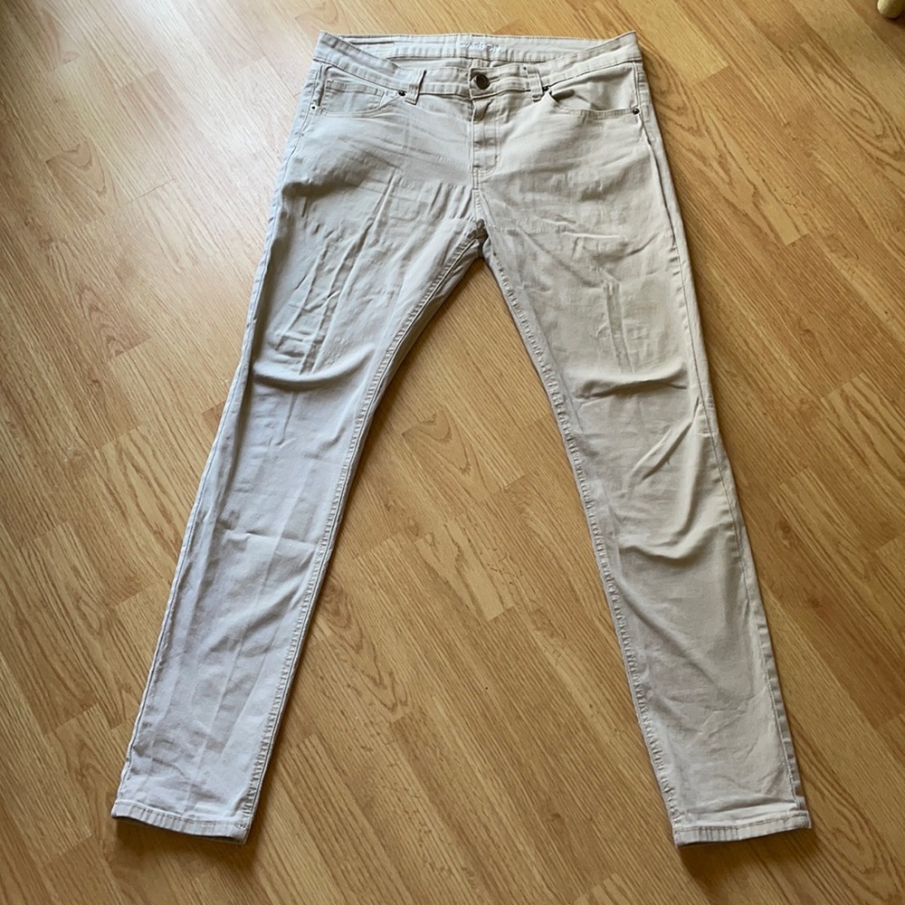 Men's Carbon Khaki Skinny Jeans